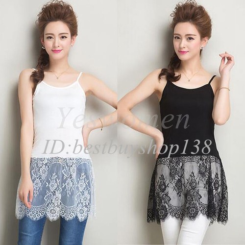 Lace Camisole Long Tank Top Extender 