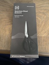 TRU RED 8" Non-Stick Titanium Coated Scissors, Ergonomic Handle