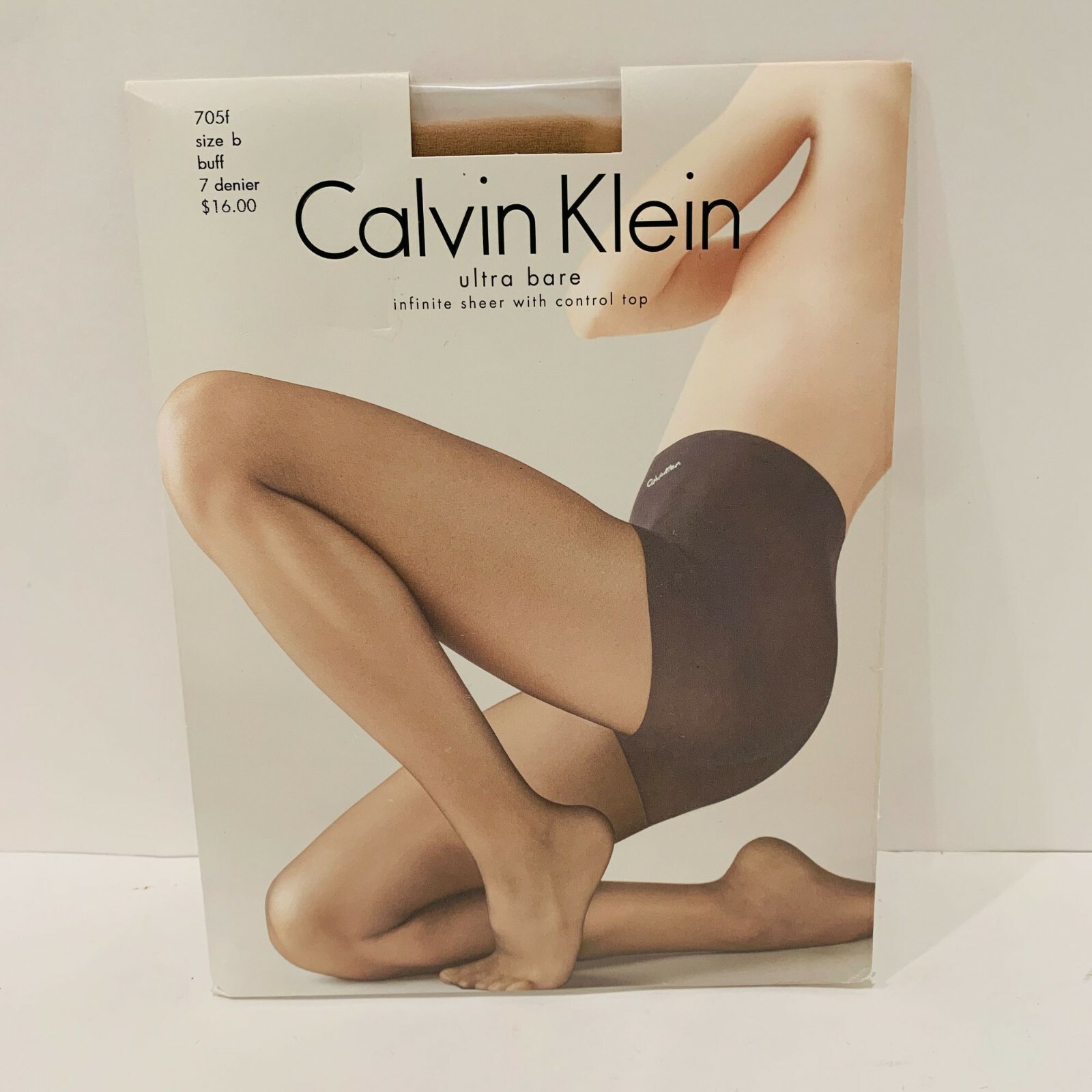NEW Calvin Klein Ultra Bare Infinite Sheer Control Top Buff Size B 705F  Nude USA | eBay