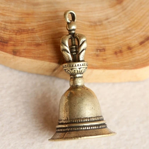 Brass Handle Loud Hand Bell Small Hand Bell for Weddings, School Classroom Game - Picture 4 of 6
