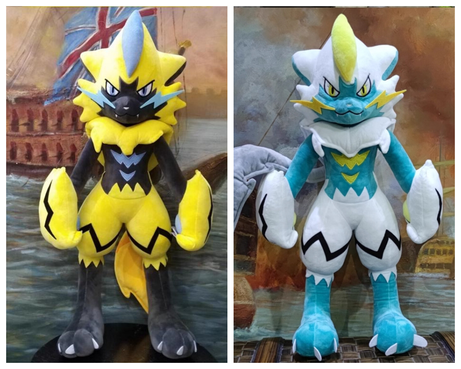 Animation Giant Zeraora 29'' Plush Doll Pillow Stuffed Collectibles Toy Kid Gift