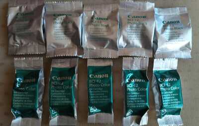 10x Original Canon BCI-12 Foto Schwarz + Farbig tintepatronen Kostenlos versand