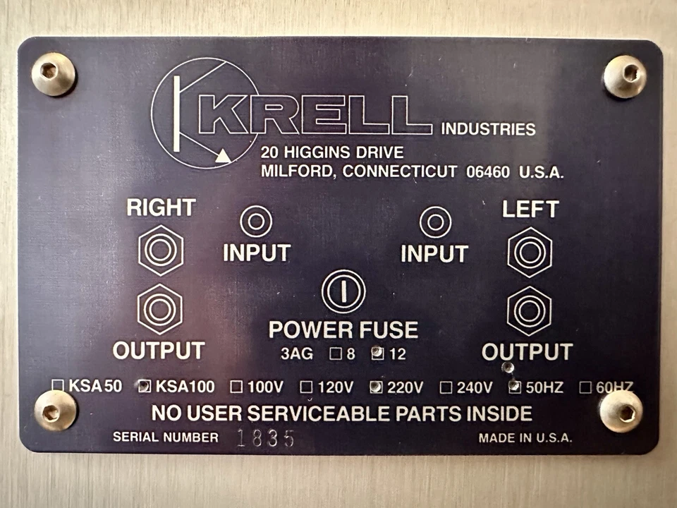 Krell KSA-100 MK2 Endstufe Endverstärker Class A Hight-End!! - Bild 4 von 4