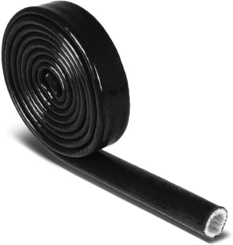 Heat Shield Sleeve Silicone Fibreglass Fire Sleeving Protect Fuel Line Heat wrap - Bild 2 von 12