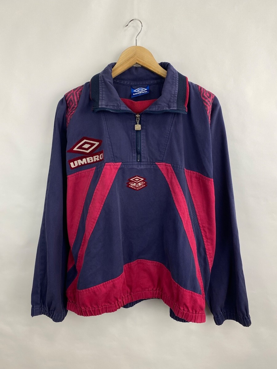ウェア 90s UMBRO PRO TRAINING PISTE Men's Umbro Pro Training Vintage 90s Windbreaker Rain Jacket