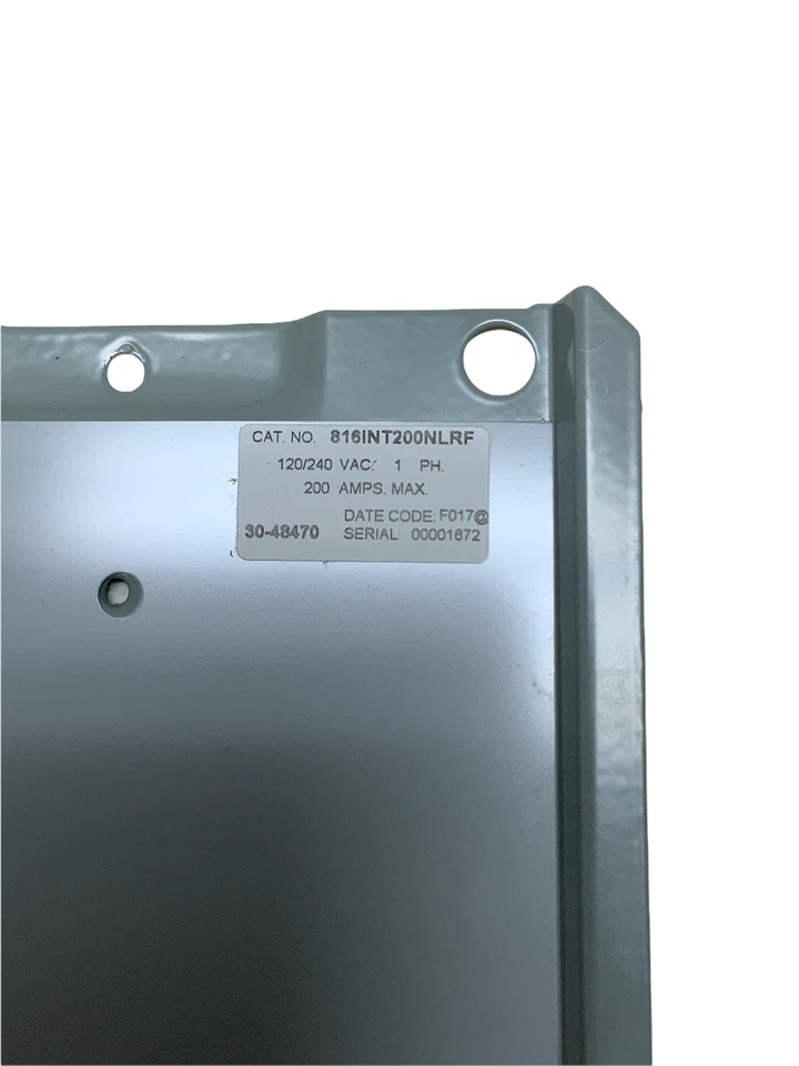 Eaton  816INT200NLRF TYPE BR OEM INTERIOR assembly 200A SERIES A 16 circuits - Image 4 of 4