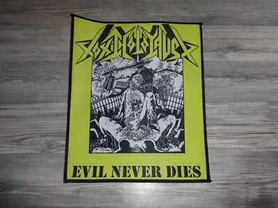 Toxic Holocaust Backpatch Back Patch Thrash Speed Metal Midnigth Speedwolf sodom