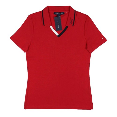 Supreme FW25 Cotton Twill Applique Polo Navy Blue Red Size Medium