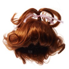 Lot of 3 Antina's Carrot Red Toddler 8" Doll Wigs with Bow