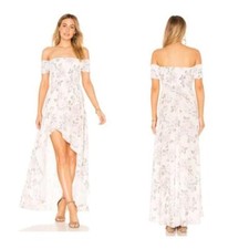 Show Me Your MuMu Willa Floral Maxi Dress in Everlasting Rose Size XS