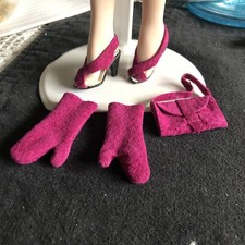 Gene SHOES Hot Pink Suede Gloves , Bag Tyler/Alex/Violet/Madra/MONICA MERRILL