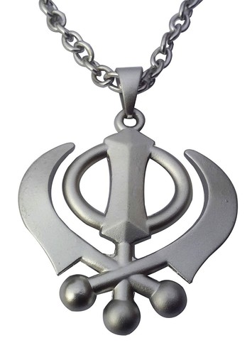 Beautiful Silver Color Sikh Khanda 