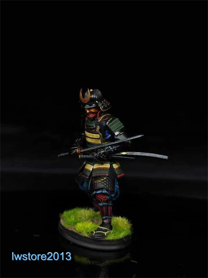 1/32 54mm Japanese Samurai Man Resin Miniatures Figures Figurines Model Toys - Image 3 of 4
