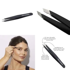 Tweezerman Slant Tweezer - Black Model No. 1230-BR 