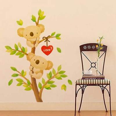 Wandtattoo Wandtattoo LIEBE KOALA Baum Eukalyptus Schlafzimmer Bad 1ESD