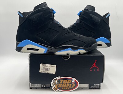 New Air Jordan 6 UNC 2017 Size 12 Rare Retro Authentic Black Blue
