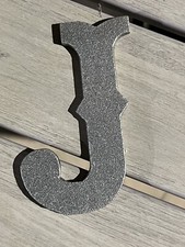 Cast Iron Western Letter J Sign Rustic 4 tall Alphabet