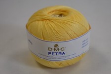 DMC Petra Knitting Crochet Thread Cotton Vanilla Size 5 100g Roll 077540765300
