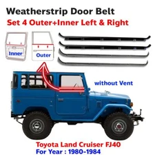 Weatherstrip Door Belt Long Set Fits Toyota Land Cruiser FJ40 FJ45 1980-84 P06