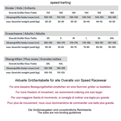 Speed Kartoverall Daytona HS-1 Schwarz - Größe: 110-4XL - Karting Suit Daytona - Bild 7 von 7