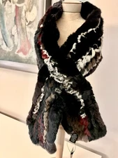 Rex Rabbit Pull-Through Scarf  Real . SURELL  Style #8318