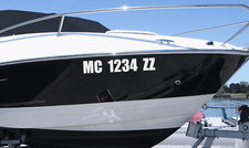 Set of 2 Custom Boat Registration Vinyl Decal...