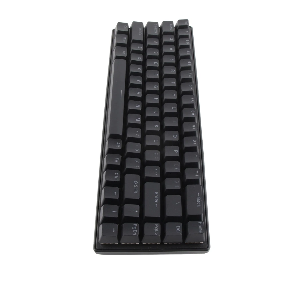 Compact 68-Key Black Mechanical RGB Keyboard with Custom Key Set