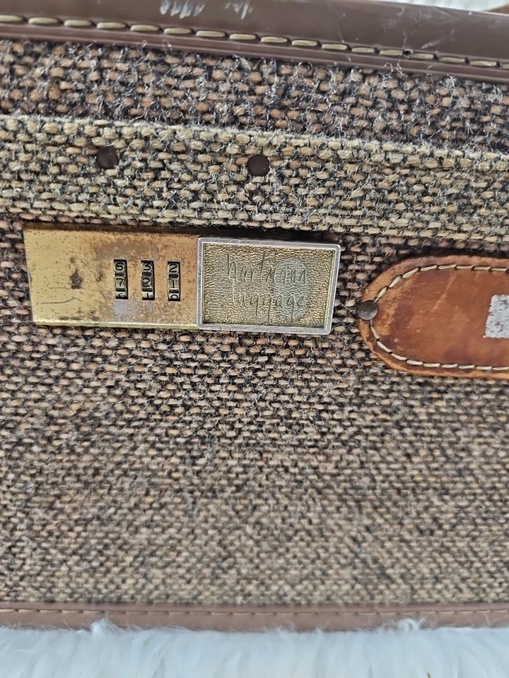 Equipaje de viaje de tweed HARTMANN de colección estuche de tren cosmético para llevar - se ve bien Foto 4 de 4