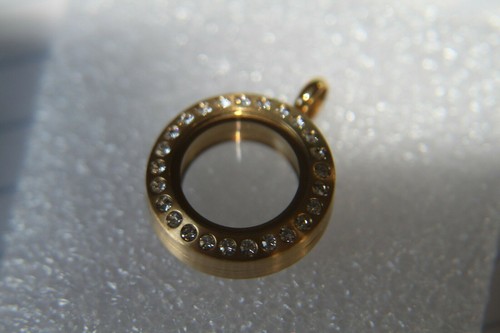 Origami Owl Mini Living Locket w/Crystals (new) SILVER (LK1001)
