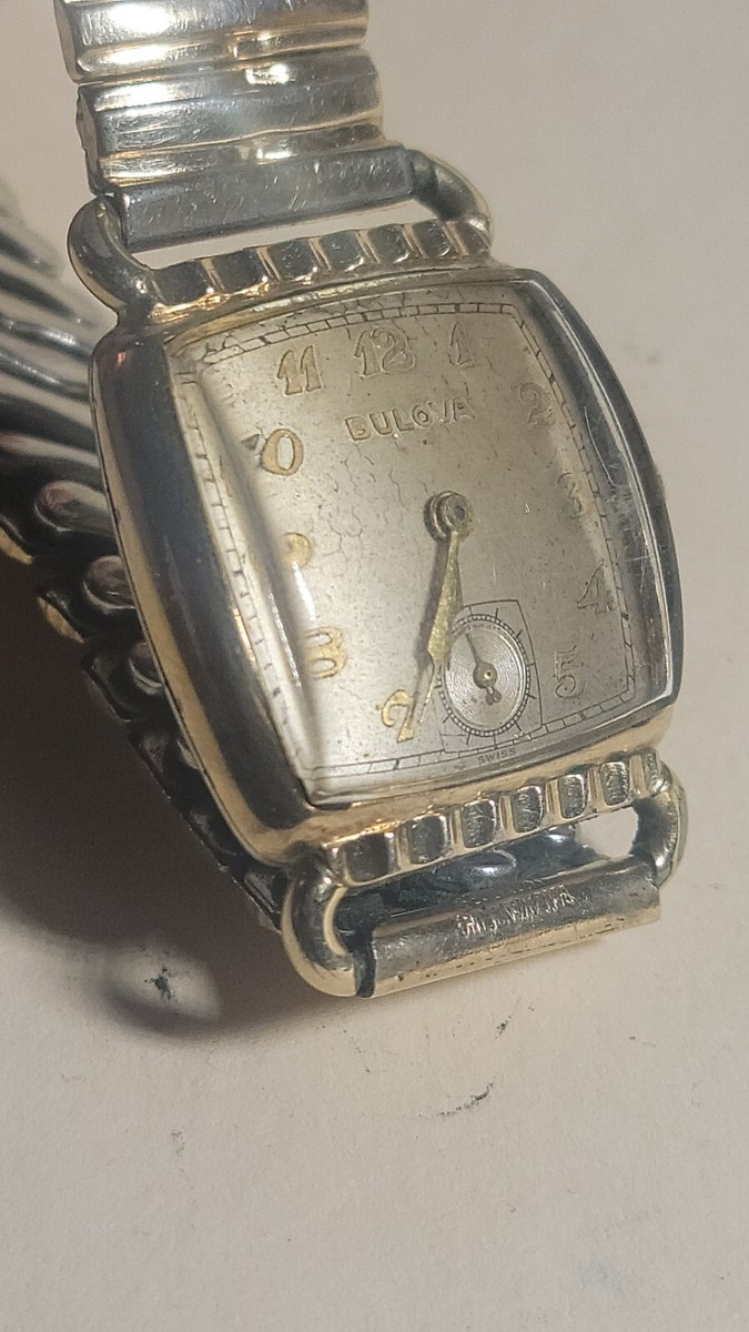 VTG 1951 BULOVA L1 WRISTWATCH WORKS W CASE 10K ROLLED GOLD  display picture 3