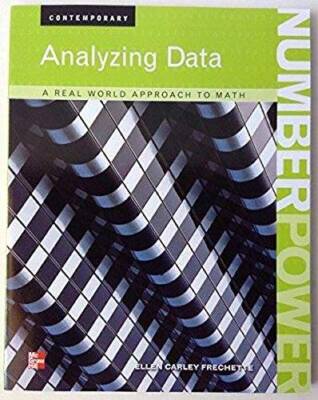 Analyzing Data, a Real World Approach to Math: Analyzing Data - VERY GOOD