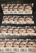 20 Packs FOG-OUT Anti-Fog Glasses Lens Cloth Reusable Up To 400 Times New Sealed