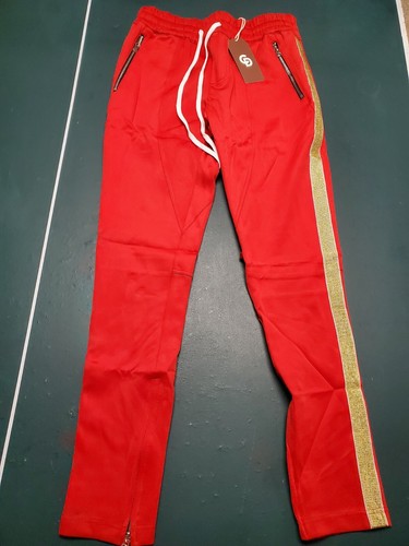 Crysp Denim Red/Gold Stripes Track 