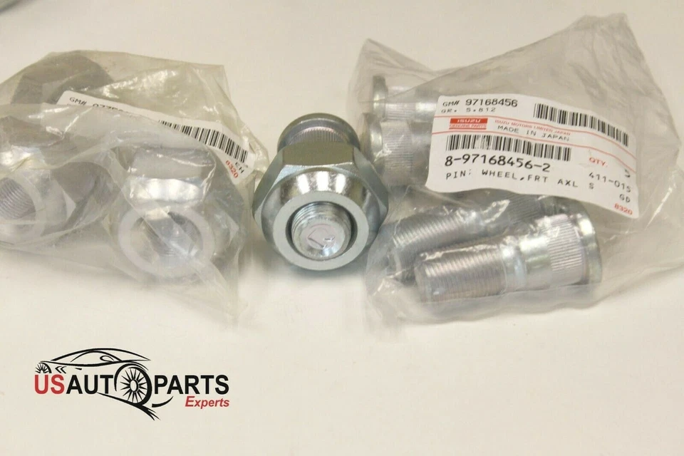 QTY 6 Genuine ISUZU Wheel Nut & Stud Kit Front RIGHT SIDE For NPR NQR 4BD2 95-25 - Image 2 of 4