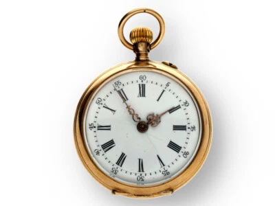 Damen Taschenuhr in 1 Deckel 585 Gelbgold - Bild 1 von 4