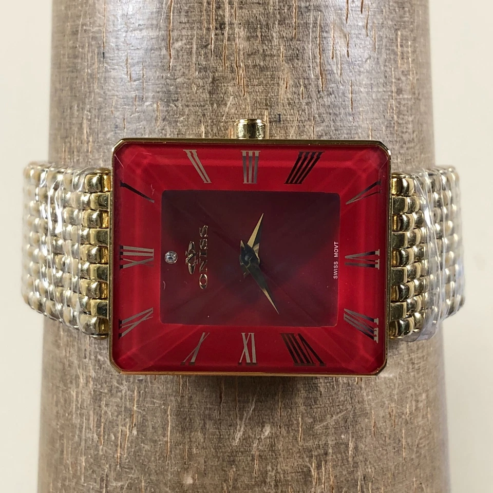 Reloj Oniss Mujer 0N4242-21 Reloj de Sol Rojo Tono Dorado Cristal Austriaco 27mm 7" Foto 2 de 4