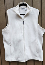 Energie Polar 2000 Vest Zipper Front & Pockets White Fleece Women’s Plus 1x