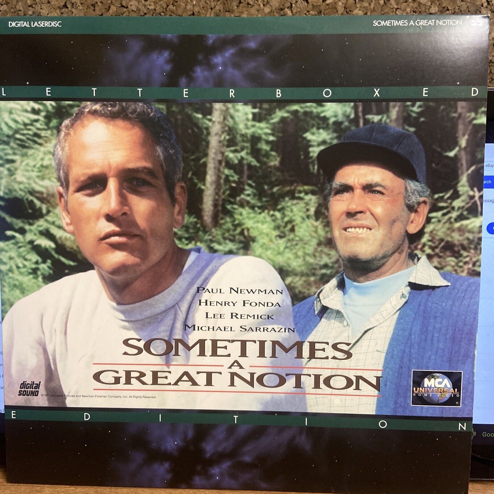 Sometimes a Great Notion 1971 LETTERBOXED LASERDISC- Paul Newman Henry  Fonda VG