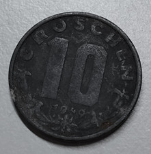 10 groszy moneta Republika Austrii 1949 #7
