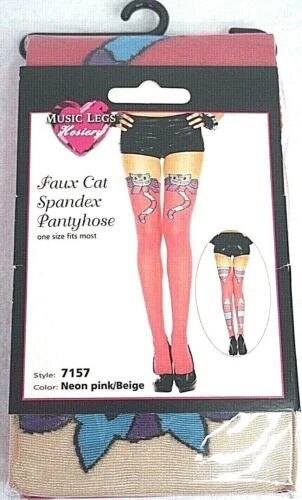 Pantimedias sólido Music Legs Comics y Medias para Mujeres