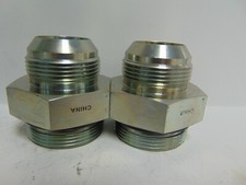 AREOQUIP 1-1/2" X 1-1/4" JICXNPT CONNECTOR MALE ORING 5315X24X20 **LOT OF 2**