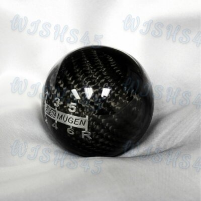 MUGEN 6 Speed Real Carbon Fiber Shift knob for Honda CR-Z CIVIC ACCORD S2000 FA5