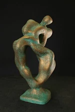 sculpture plastic art Organic Forms Pose unique sign Prof em A Loeschner-Gornau