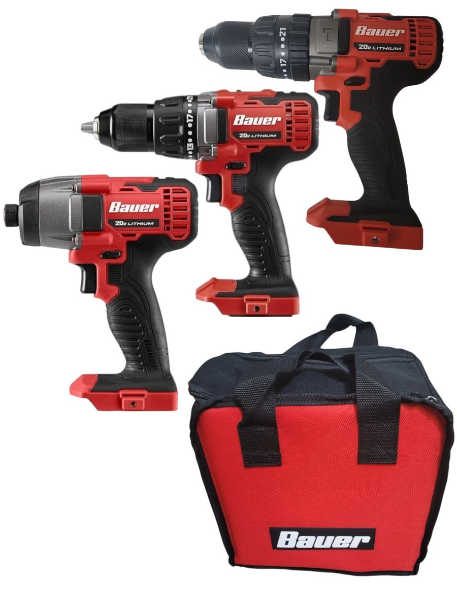 20 Volt Bauer Combo Kit Bauer Tools NEW! 20-Volt Lithium-Ion