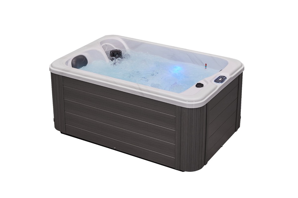 Luxury Spas Cashmere 2 Person 15 Jet Hot Tub With Ozonator-Cloud