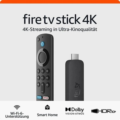 Amazon Fire TV Stick 4K Wi-Fi 6 8GB Streaming Stick Alexa   Neu & OVP