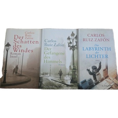 Carlos Ruiz Zafon 3 gebunde Romane ''Friedhof der vergessenen Bücher''