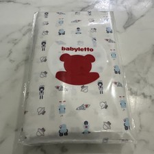 VINTAGE SPACESHIP/ MARTIAN THEME BABY FITTED CRIB SHEET