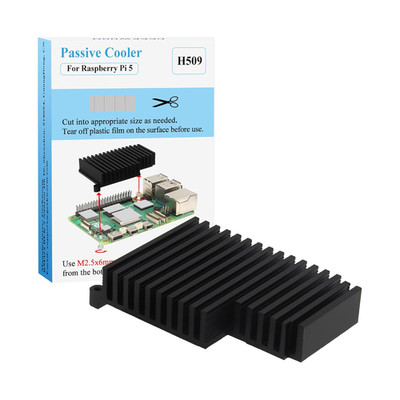 Geekworm 15Mm Thickness Aluminum Alloy Passive Heatsink Cooler H509 for Raspberr