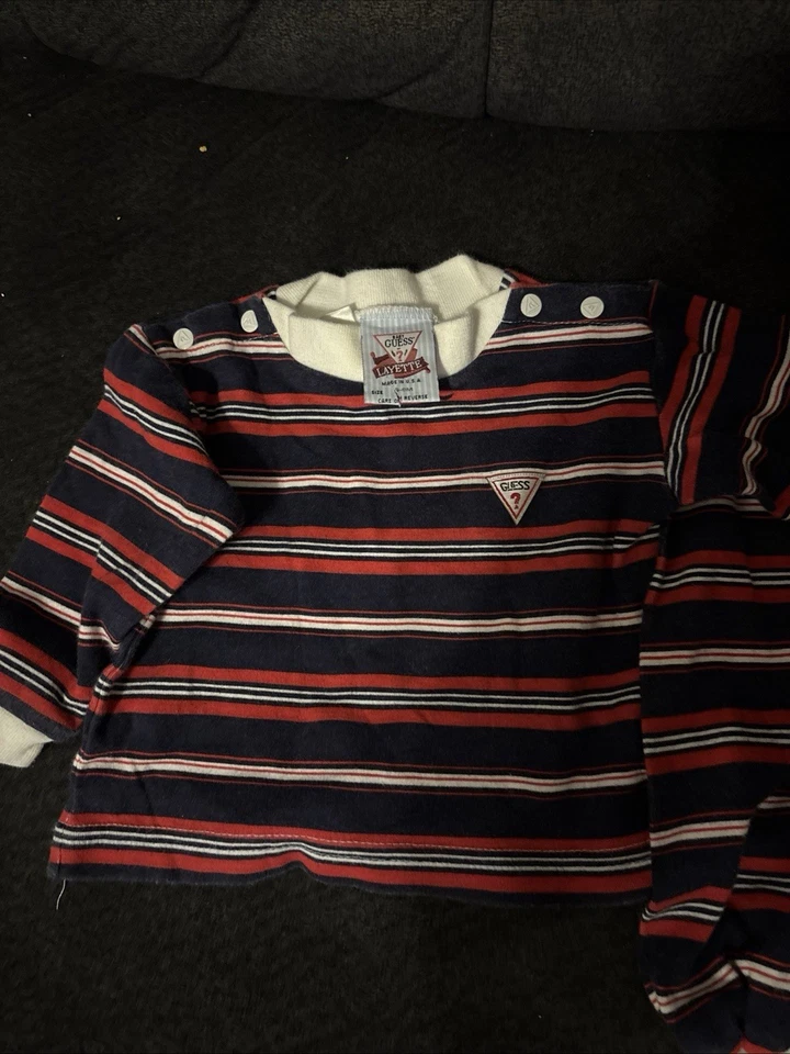 Vintage Guess Pj Talla 6M Bebé Foto 2 de 4